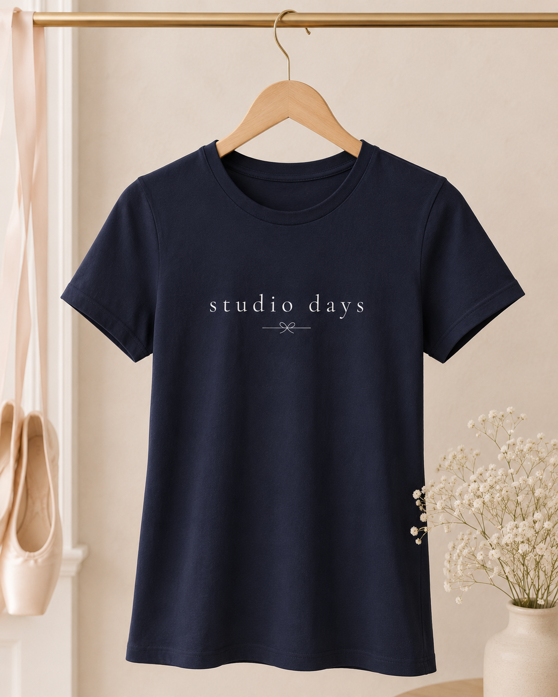 Studio Days Youth Tee | Minimalist Ballet Shirt