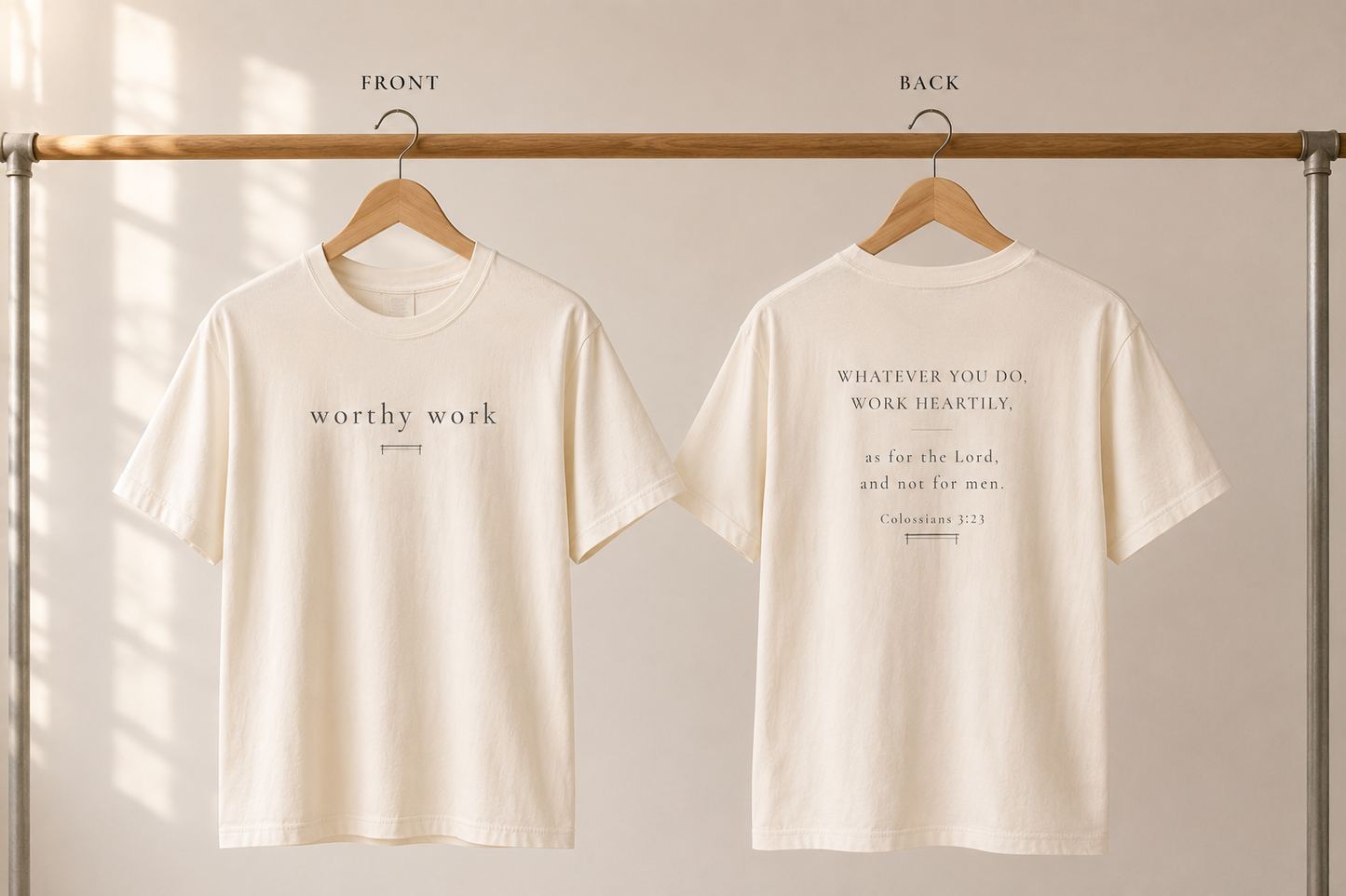 Worthy Work Tee | Minimalist Christian Ballet T-Shirt