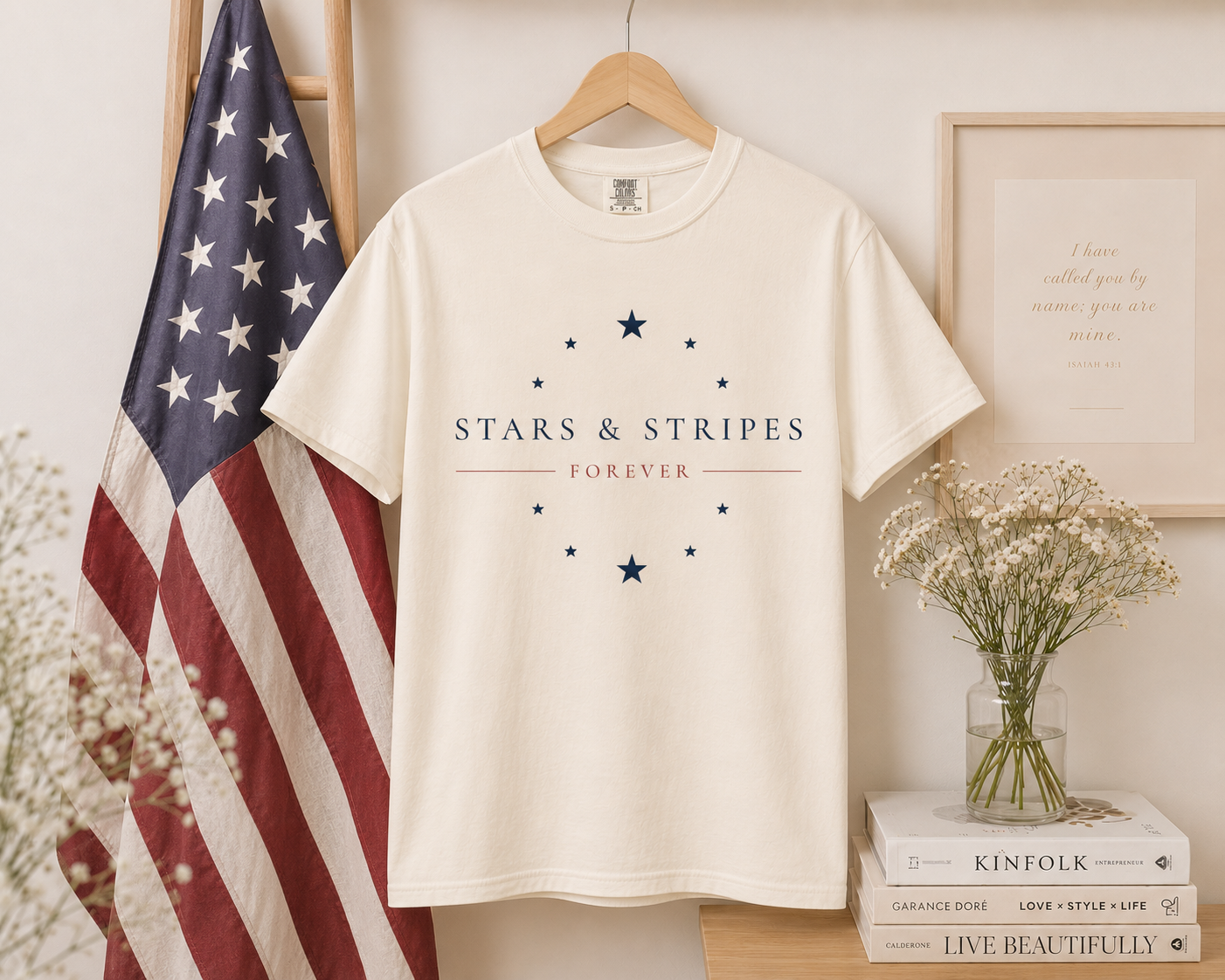 Stars & Stripes Forever Tee | Patriotic Ballet-Inspired Shirt