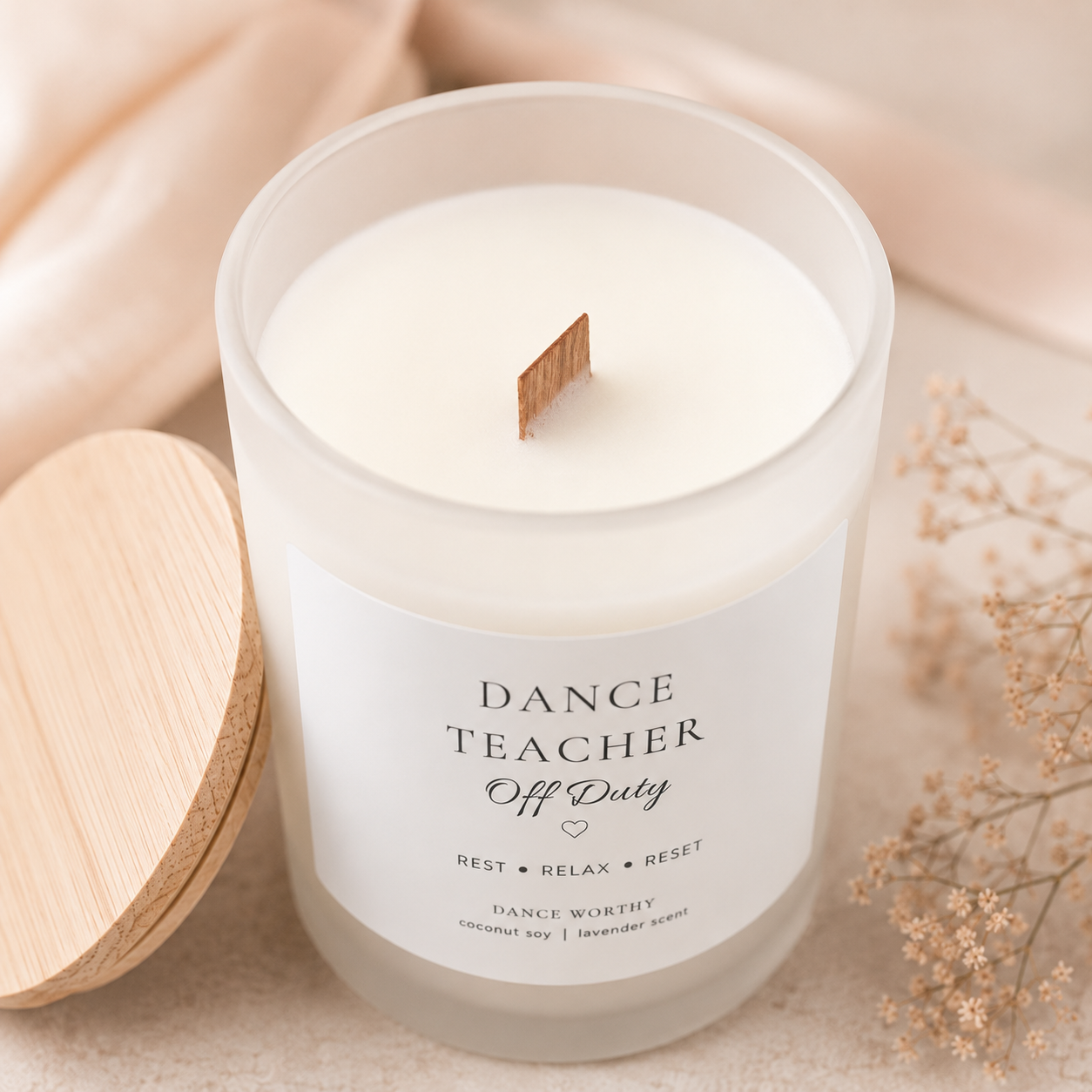 Dance Teacher Off Duty Candle | Lavender Coconut Soy Candle