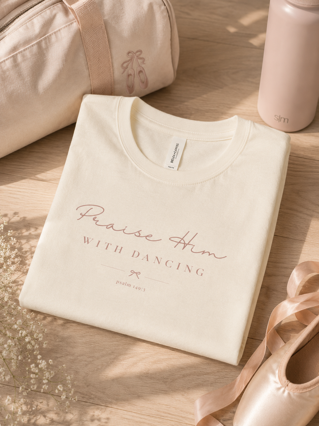 Praise Him with Dancing Tee | Faith-Inspired Ballet Shirt