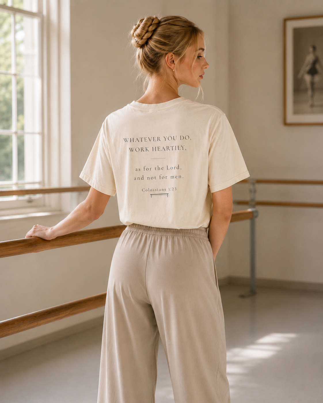 Worthy Work Tee | Minimalist Christian Ballet T-Shirt