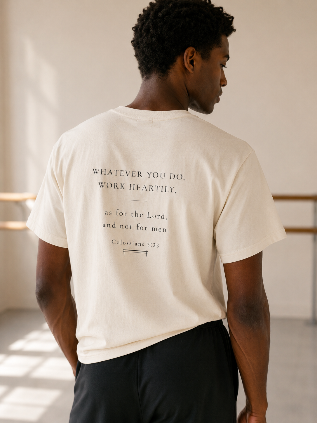 Worthy Work Tee | Minimalist Christian Ballet T-Shirt